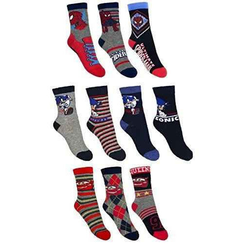 10er Pack Socken Kinder Jungen Strümpfe 10 Paar Mix