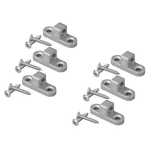 MULTIBROS 6 Stück Vorzeltöse für Wohnmobil & Wohnwagen - aus Metall mit Rostschutz, senkrechte und waagerechte Ausführung - Palleon