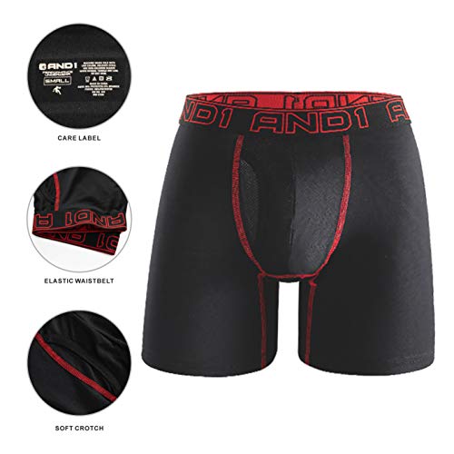 AND1 Sport Boxershorts 5er Pack Unterwäsche Herren Unterhosen Männer Retroshorts Boxer Brief Sportunterwäsche Retro Pants - Palleon