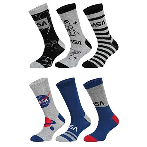 6 Paar Nasa Jungen Socken | Kinder Strümpfe - Palleon