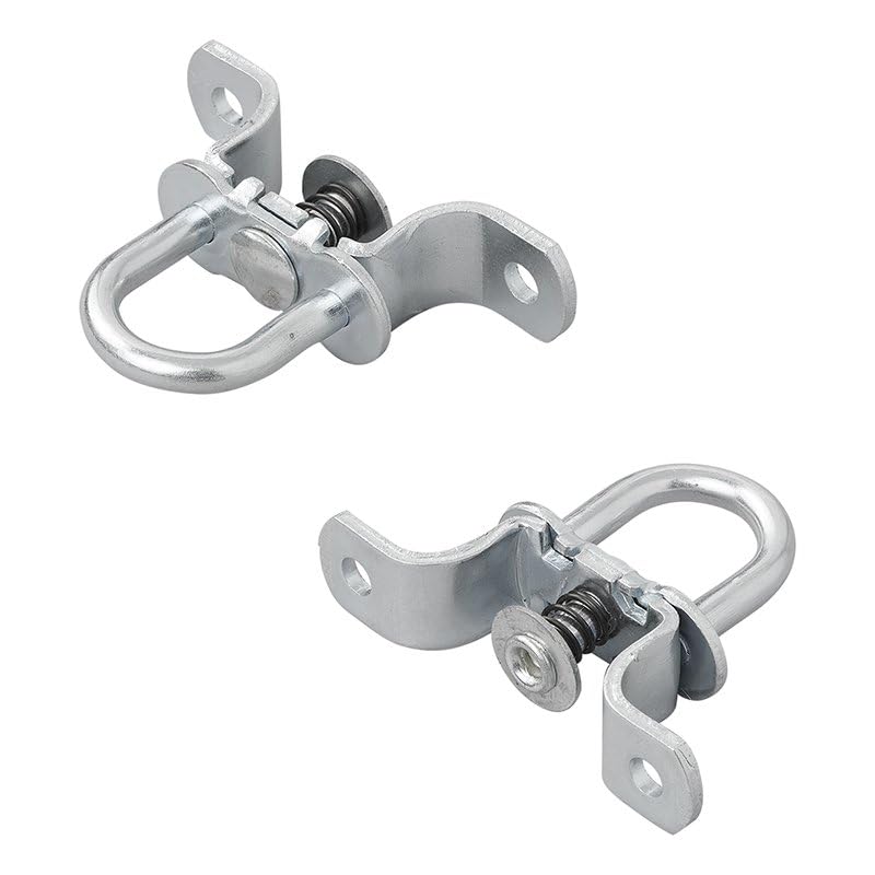 MultiBros 8 Stück Planenöse rund mit Feder 27mm Zurrösen für Anhänger Deichsel Bordwand universal