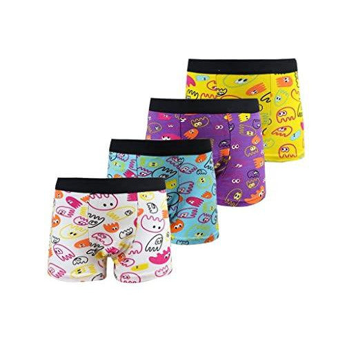 4er Pack Jungen Boxershorts Kinder Retroshorts Unterhosen - Palleon