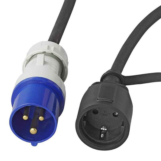 ProPlus Adapterkabel 150cm 3x2,5mm² von CEE Stecker nach Schuko Steckdose