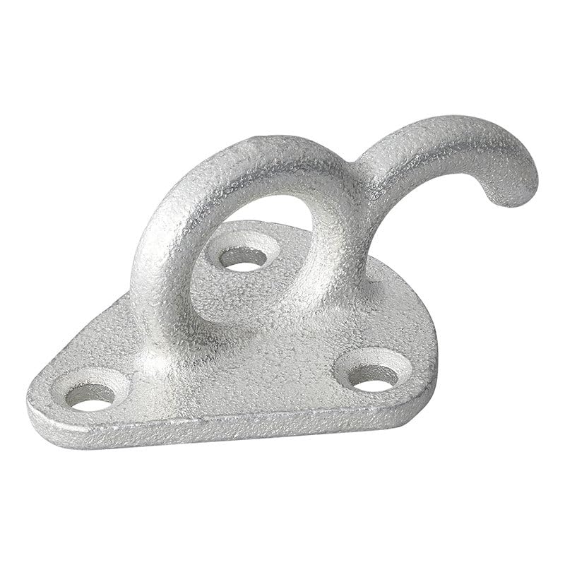 MultiBros 10 Stück Planenhaken Metall mit Öse 70x45mm Netzhaken Befestigungshaken Abspannhaken Zurröse für Anhängernetz Planen Ladungssicherung Ladebordwand - Palleon