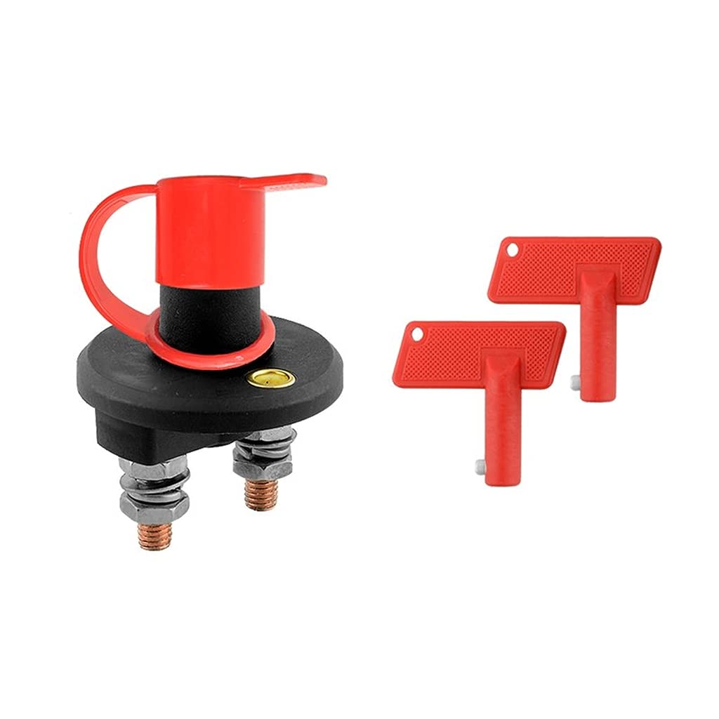 2er Pack Trennschalter für Batterie 100A 2-polig Batterie-Trennschalter Kill Switch Knochen Schalter