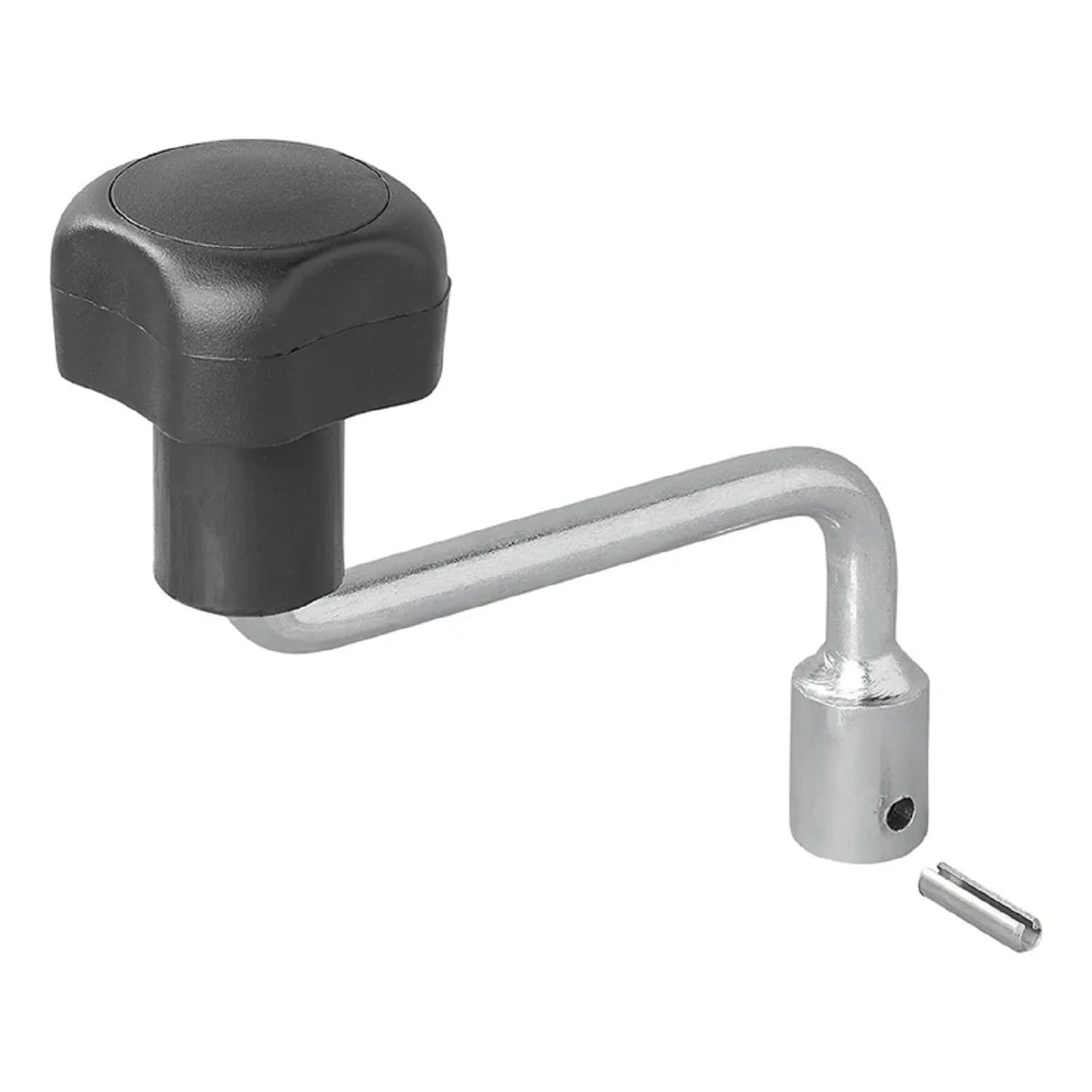 ProPlus Kurbel für Stützrad 48 mm Stahl, Zubehör für Stützrad Deichselrad 186 Gramm Hebel für Bugrad für Wohnwagen und Anhänger für die Deichsel