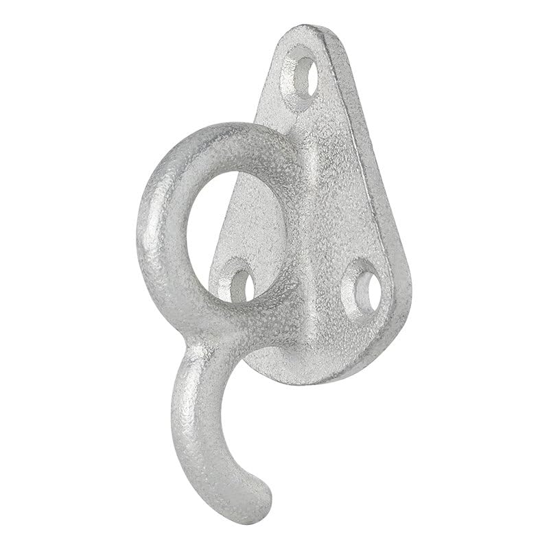 MultiBros 10 Stück Planenhaken Metall mit Öse 70x45mm Netzhaken Befestigungshaken Abspannhaken Zurröse für Anhängernetz Planen Ladungssicherung Ladebordwand - Palleon