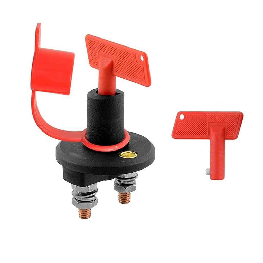 2er Pack Trennschalter für Batterie 100A 2-polig Batterie-Trennschalter Kill Switch Knochen Schalter