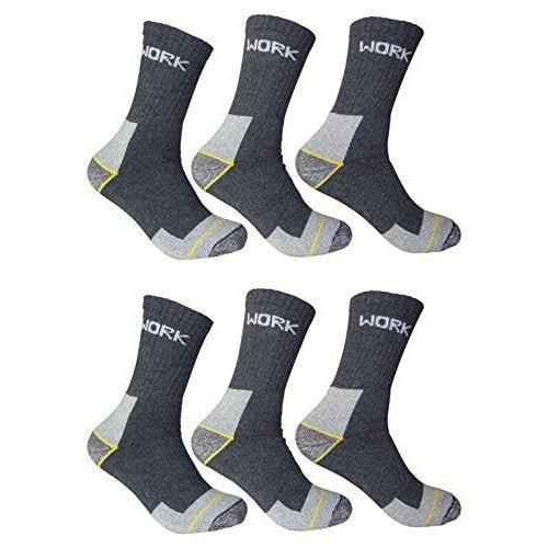 6 Paar Herren Arbeitssocken robuste und atmungsaktive Männer Berufssocken