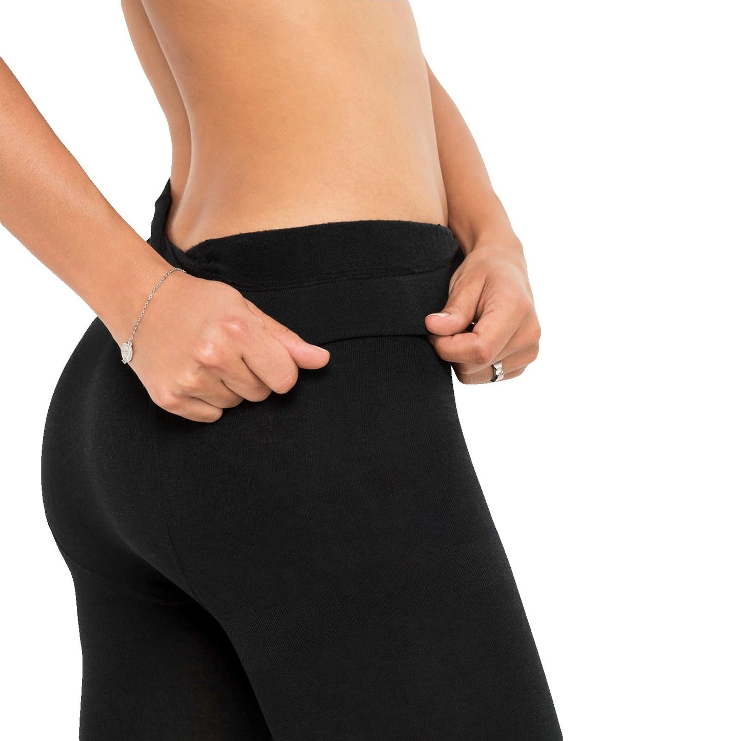 Palleon 2er Pack Damen Thermo Strumpfhosen Schwarz | Warme Winter Strumpfhosen mit Fleecefutter | Blickdicht & Elastisch