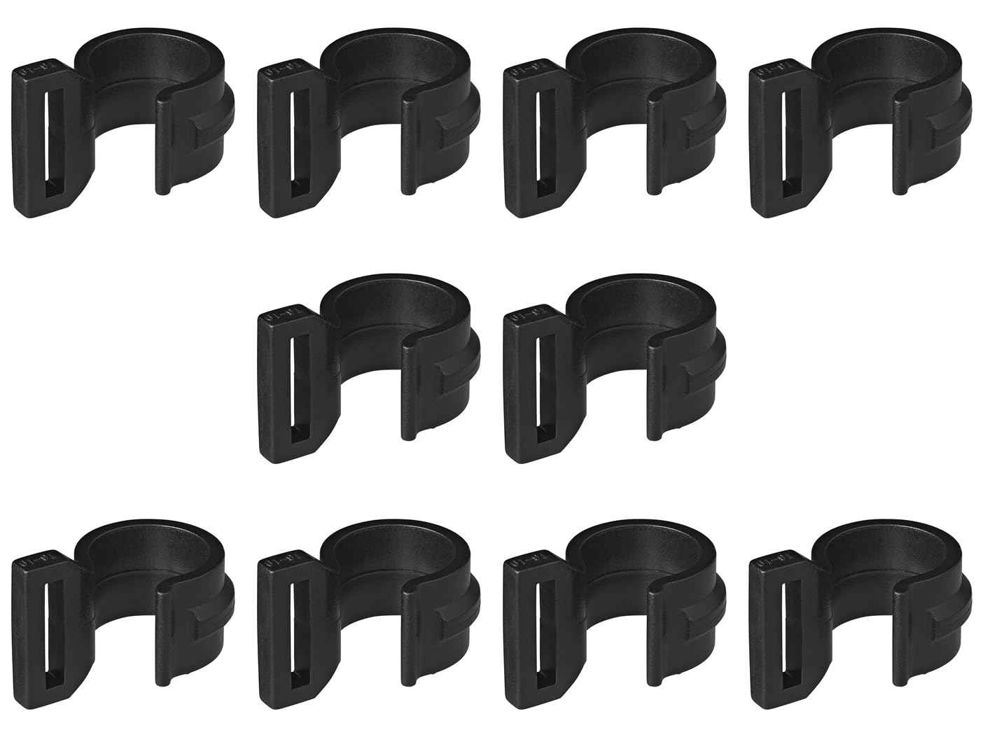 MultiBros 10 Stück Innenzelthaken 20-25mm mit Schlitz | Zeltclip Haken für Camping-Accessoires | Robust | Ideal für Zeltlampen, Kleidung & Zubehör