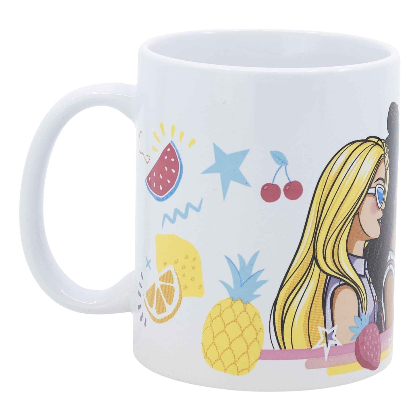 Stor Keramik-Sublimationstasse, 325 ml, in Barbie Box