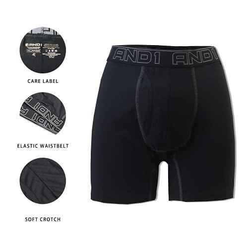 AND1 Sport Boxershorts 5er Pack Unterwäsche Herren Unterhosen Männer Retroshorts Boxer Brief Sportunterwäsche Retro Pants