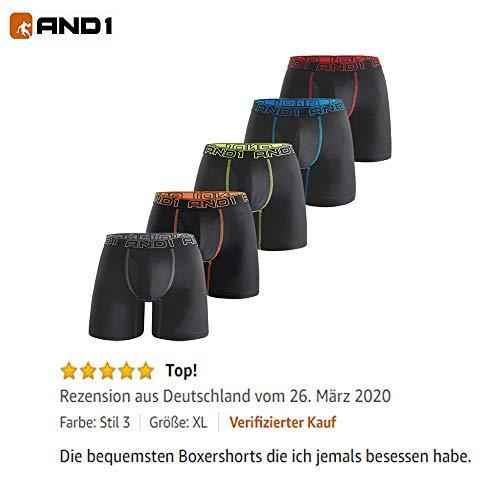 AND1 Sport Boxershorts 5er Pack Unterwäsche Herren Unterhosen Männer Retroshorts Boxer Brief Sportunterwäsche Retro Pants