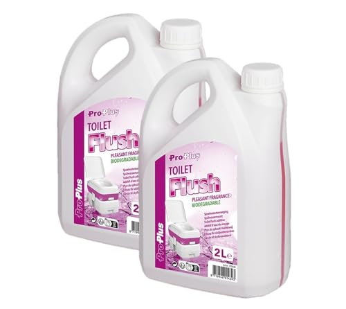 Multibros Campingtoiletten Sanitärzusatz Toilettenflüssigkeit Fäkalientankzusatz Chemietoilette Set 2X 2 Liter 2x Toilet Flush