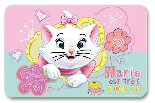 2er Set Platzdeckchen Aristocats - Marie | Tischunterlagen für Kinder | Abwischbare Knet- und Malunterlagen