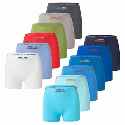 12er Pack Jungen Boxershorts | Kinder Retroshorts aus hochwertigem Microfaser | Unterhosen/Schlüpfer