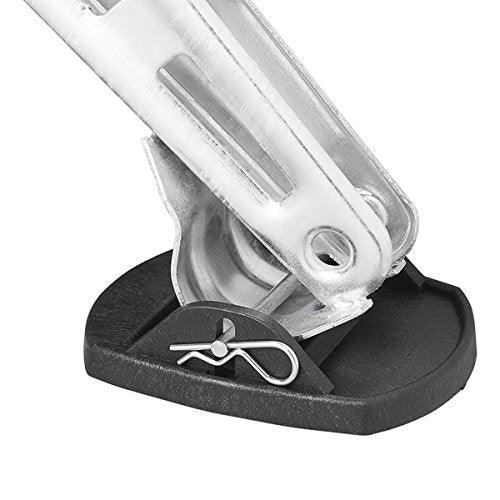 Unterlegplatten Stützfuss 4 Stück Stützplatten Wohnwagen Stützfußplatte Anhänger Anhängerzubehör Unterlegsscheiben zum Stützen