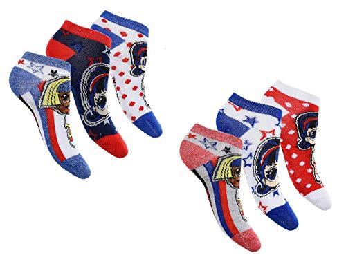 6 Paar LOL Surprise Mädchen Sneakersocken Kinder Füßlinge - Palleon