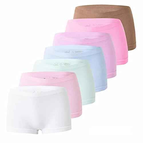 6er Pack Damen Pantys | Frauen Microfaser Hipster Hotpants Unterhose Slip