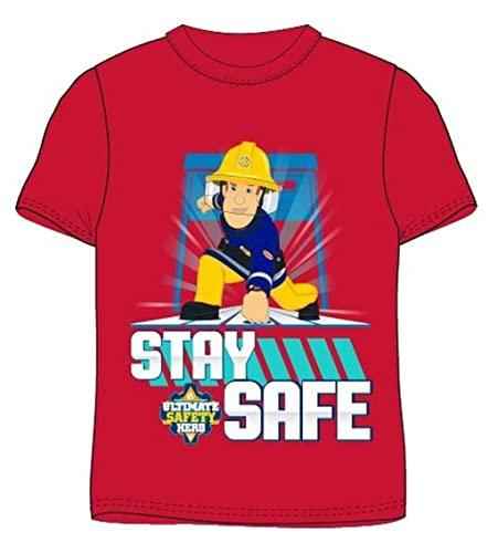 Feuerwehrmann Sam Jungen T-Shirt | Kinder Kurzarm Shirt