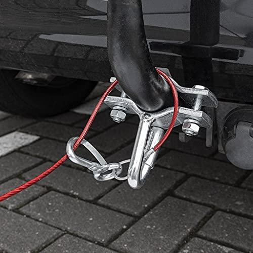 MULTIBROS 2 Stück Abrissseil 1m mit Haken Bremsseil Sicherungsseil für Anhänger
