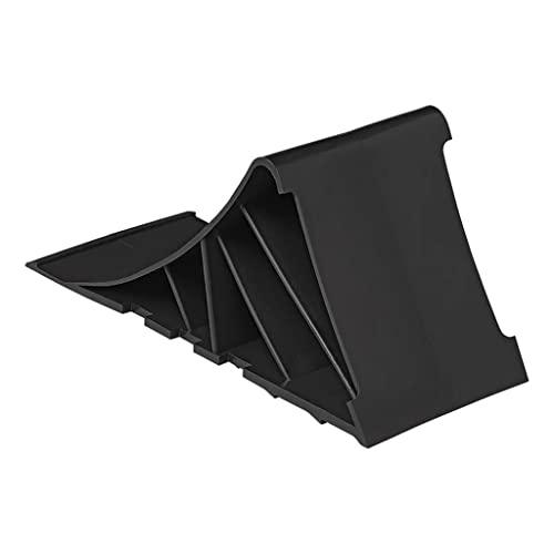 MultiBros 2 Stück Unterlegkeil aus Kunststoff schwarz inkl. Halter Radkeil Bremskeil für PKW, Anhänger, Wohnwagen, Wohnmobil - Palleon