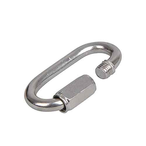 MultiBros 20er Pack Schraubglied Kettenschnellverschluß Kettennotglied Karabiner mit Schraubverschluss