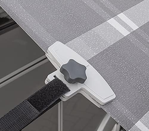 MULTIBROS 4 Stück Markisenklemme Anti Flatter Set Wohnwagen Wohnmobil Markise - Palleon