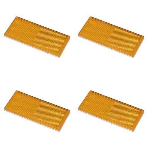 Palleon selbstklebende Reflektoren kaufen im Set von vier orangefarbenen reflektierenden Streifen für KFZ-Zubehör