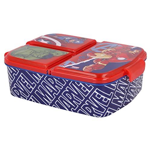 Stor Brotdose mit 3 Fächern für Kinder - Kids Sandwich Box - Lunchbox - Brotbox BPA frei (Disney, Frozen, LOL, Paw Patrol…) - Palleon