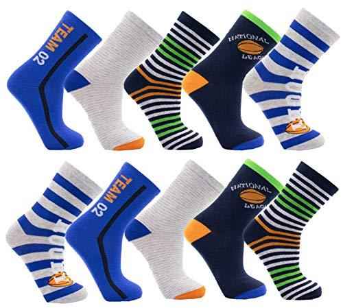 10 Paar Jungen Socken | Kinder Strümpfe | Kindersocken