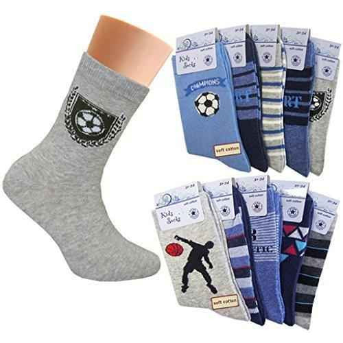 10 Paar Jungen Socken | Kinder Strümpfe | Kindersocken