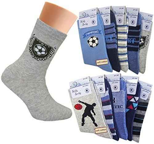 10 Paar Jungen Socken | Kinder Strümpfe | Kindersocken