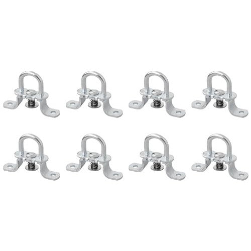 MultiBros 8 Stück Planenöse rund mit Feder 27mm Zurrösen für Anhänger Deichsel Bordwand universal - Palleon