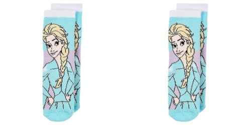 Palleon 2 Paar Frozen Mädchen Terry ABS Socken | Kinder Winter Eiskönigin Stoppersocken