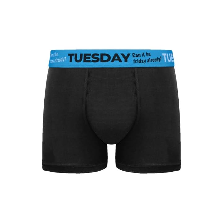 Palleon Herren Boxershorts 7er Pack – Baumwoll Unterhosen für jeden Wochentag | Monday–Sunday | Atmungsaktiv & Elastisch | Männer Boxer Shorts