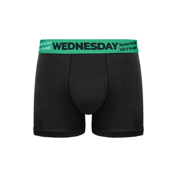 Palleon Herren Boxershorts 7er Pack – Baumwoll Unterhosen für jeden Wochentag | Monday–Sunday | Atmungsaktiv & Elastisch | Männer Boxer Shorts