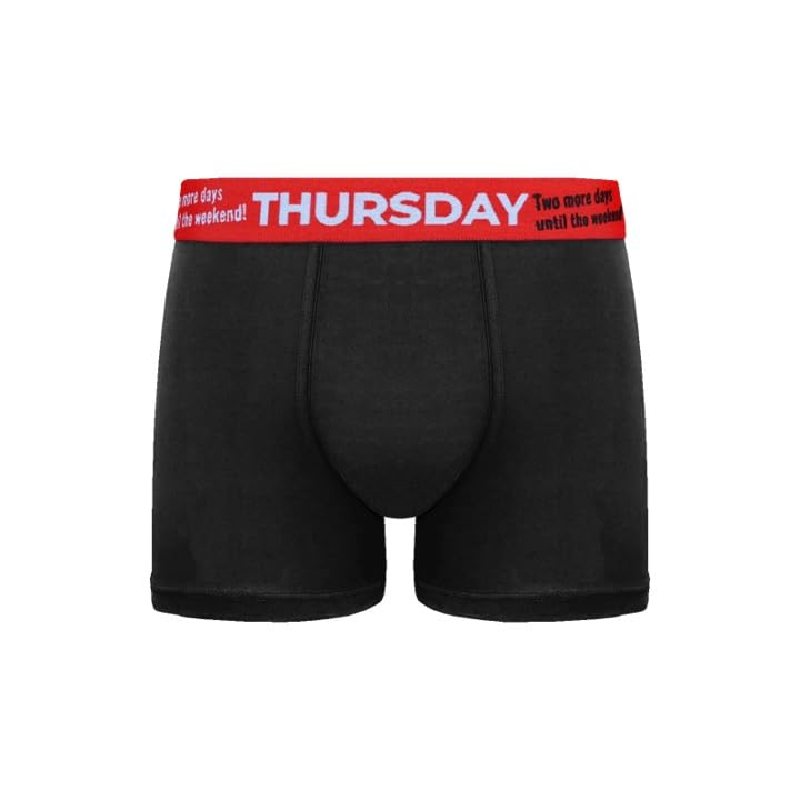 Palleon Herren Boxershorts 7er Pack – Baumwoll Unterhosen für jeden Wochentag | Monday–Sunday | Atmungsaktiv & Elastisch | Männer Boxer Shorts