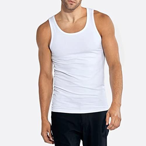 4er Pack Herren Classic Unterhemden | Männer Baumwolle Achselhemd Tank Top - Palleon