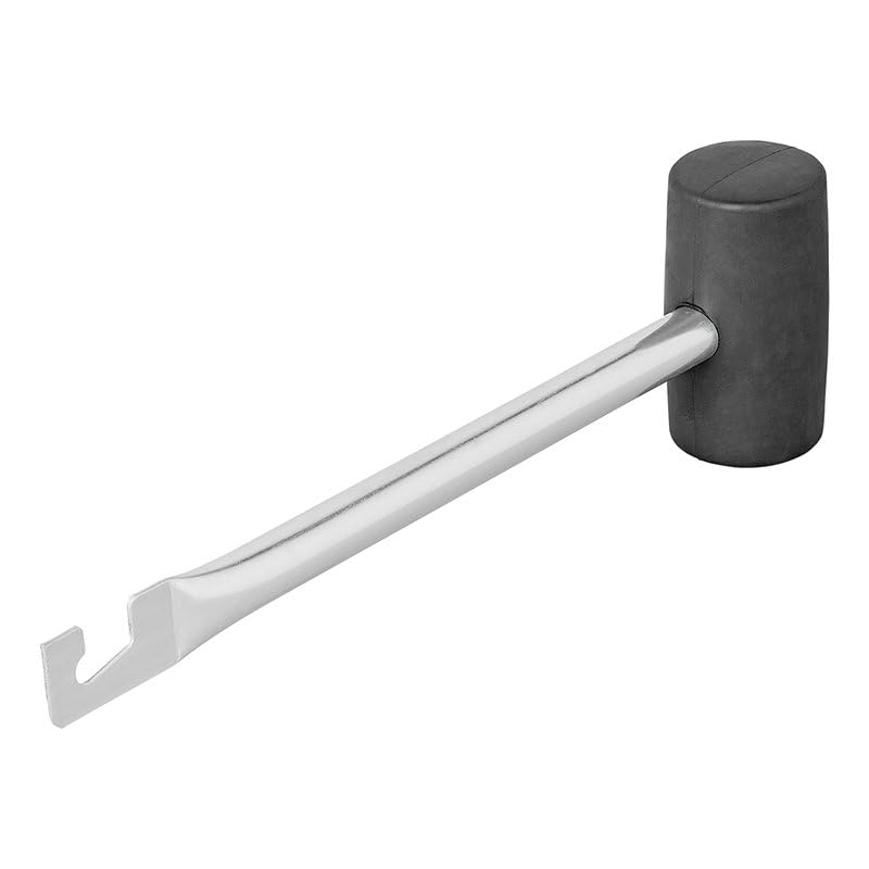 Multibros Camping Hammer Gummi mit Heringszieher – Multifunktionaler Zelt Hammer für Heringe – Robustes Design aus TPR und Stahl – Ideal für Camping & Outdoor