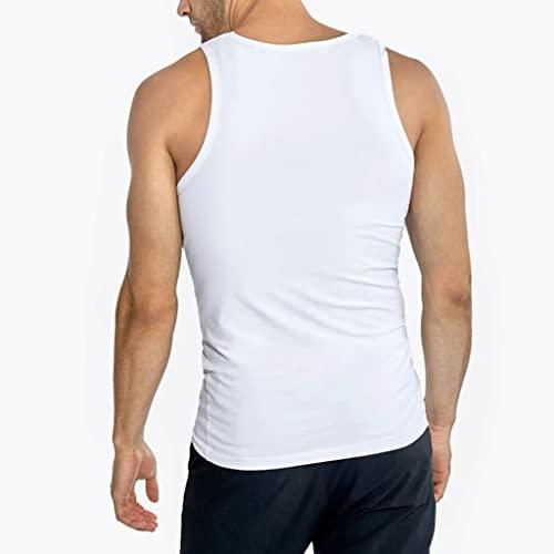 4er Pack Herren Classic Unterhemden | Männer Baumwolle Achselhemd Tank Top - Palleon