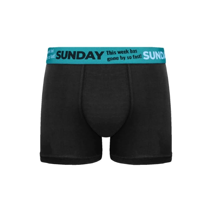 Palleon Herren Boxershorts 7er Pack – Baumwoll Unterhosen für jeden Wochentag | Monday–Sunday | Atmungsaktiv & Elastisch | Männer Boxer Shorts