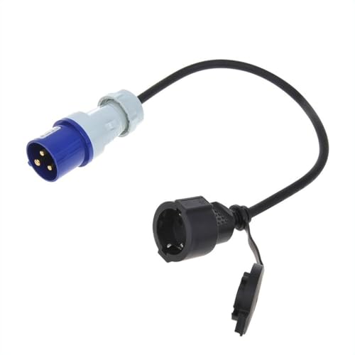 Adapterkabel 40cm von CEE Stecker nach Schuko Steckdose H07RN-F 3G1,5mm² Wohnwagen Wohnmobil