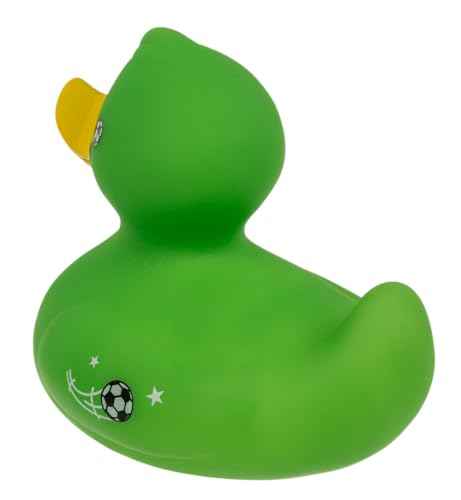 Palleon Quietscheente 10 cm – Witzige Badeente in verschiedenen Motiven (Happy Birthday, Fußball, Cowboy, Hochzeit) – Lustiges Geschenk & Deko – Quietschende Gummiente für Kinder & Erwachsene