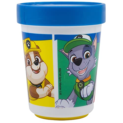 rutschfeste Paw Patrol Becher für Kinder - 2er Set Trinkbecher aus BPA-freiem Kunststoff - 260 ml Fassungsvermögen