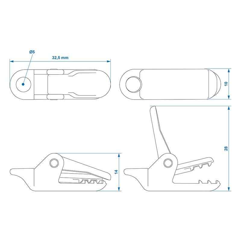 MultiBros Zeltteppichclips - Set von 10 Stück | Robuste Teppich- und Planenhalter | Perfekt für Zeltteppiche, Bodenplanen & Abdeckplanen | Verschleiß- & Stoßfestes POM Material | Sicherer Halt