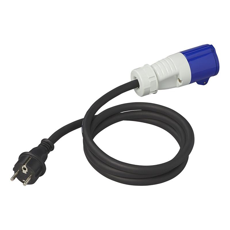 Adapterkabel 150cm 3x2,5mm² von Schuko Stecker nach CEE Wohnwagen Wohnmobil