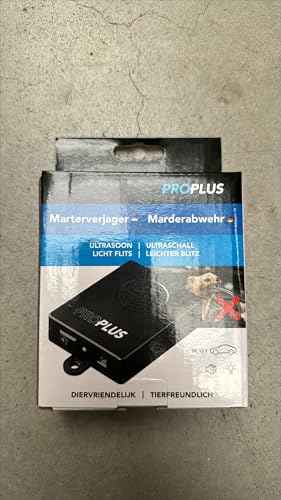 ProPlus Marderschreck Ultraschall Marderabwehr Auto | Betriebsanzeige | über 22-45 kHz | Marderschutz Auto Ultraschall