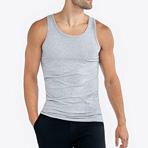 4er Pack Herren Classic Unterhemden | Männer Baumwolle Achselhemd Tank Top - Palleon